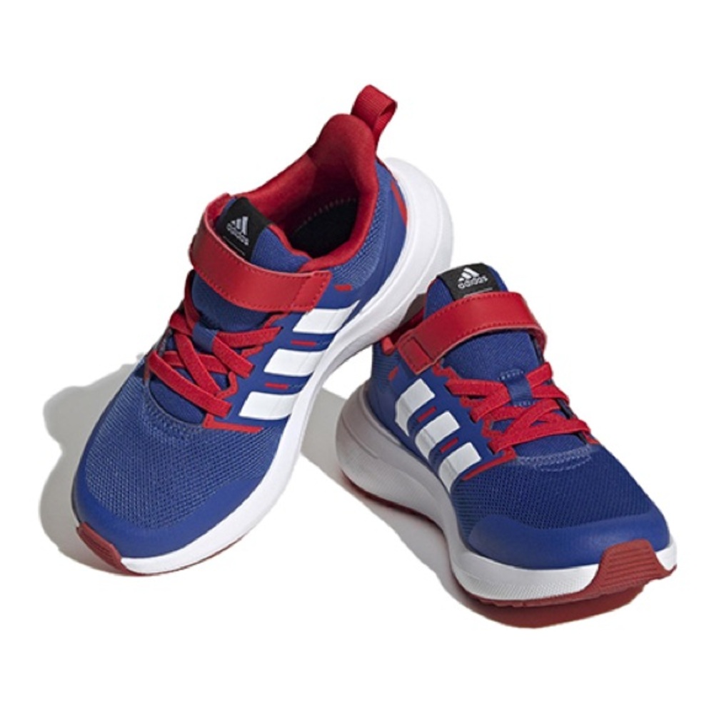 Size 8 Toddler Adidas Blue and Red Sneakers with Breathable Mesh
